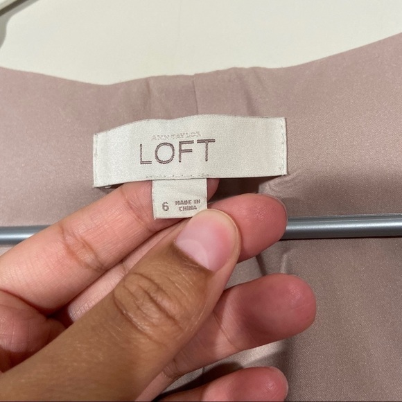 Loft Abstract Print Dress With Pockets - Picture 3 of 5